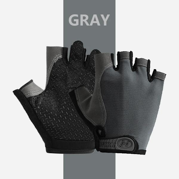 Män Cykelhandskar Full Finger Touch Screen Motorcykel Cykel Mtb Cykel Handskar Gym Träningshandskar Utomhusfiske Hand Guantes Half Finger Grey M