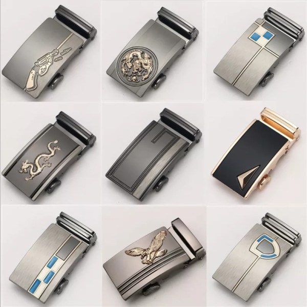 mäns bältesspänne automatiskt bälte bälte midja ledande herrbyxor ledande affärsfritid 3,5 cm herrbälte lyxmärke buckle(.2129) buckle(.2129)