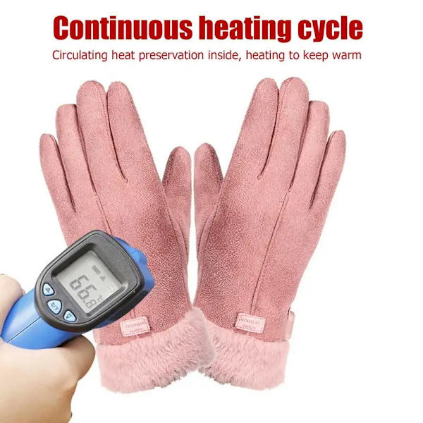 Moto USB Uppladdningsbara Uppvärmda Handskar Med Finger Touch Screen Design För Kvinnor Flickor Vinter Motorcykel Racing Ridhandskar Switch version
