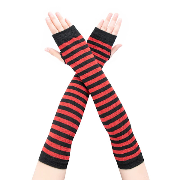 Nytt mode Neon Fishnet Cykelhandskar Fingerlösa Långa Handskar Ben Arm Manschett Fest Klänning för Dam Sexig Vacker Arm A6652(.335)