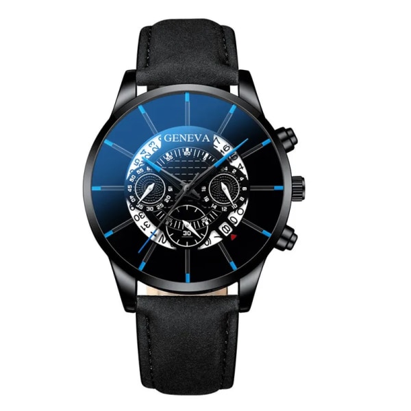 Relogio Masculino 2022 Herrenmode Business Uhren Manner Casual Kalender Uhr Mannlichen Edelstahl Quarzuhr Montre Homme L Black Blue