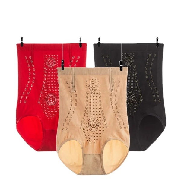 Unik Fiber Restoration Shaper Magkontroll Shapewear Bantning Waist Trainer Bodysuit Underkläder För Kvinnor Bodyshaper Trosor Coffee XL(154-187 lbs)