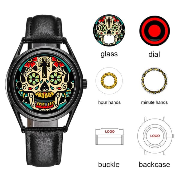 FEB 30TH Skelet Designet Ur Tandbevægelse God Kvalitet Ghost Design