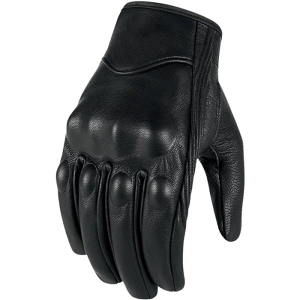 Herr Dam Racing Cykelhandske Cykelutrustning Motorcykelhandskar Läder Pekskärm Sommar Vante Halvfinger Men Perforated M