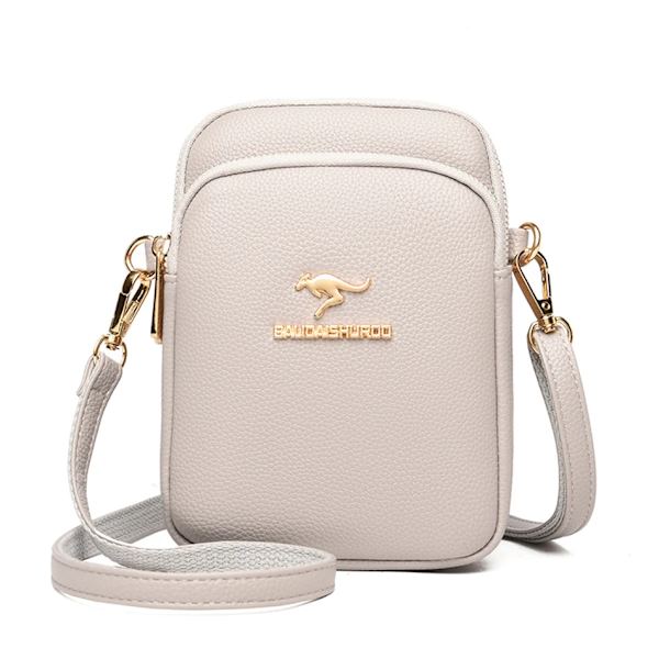 Högkvalitativt läder Elegnat kvinnlig skalväska Handväskor Handväskor Lyxig designeraxel Crossbody Messenger-väskor för kvinnor Sac Beige