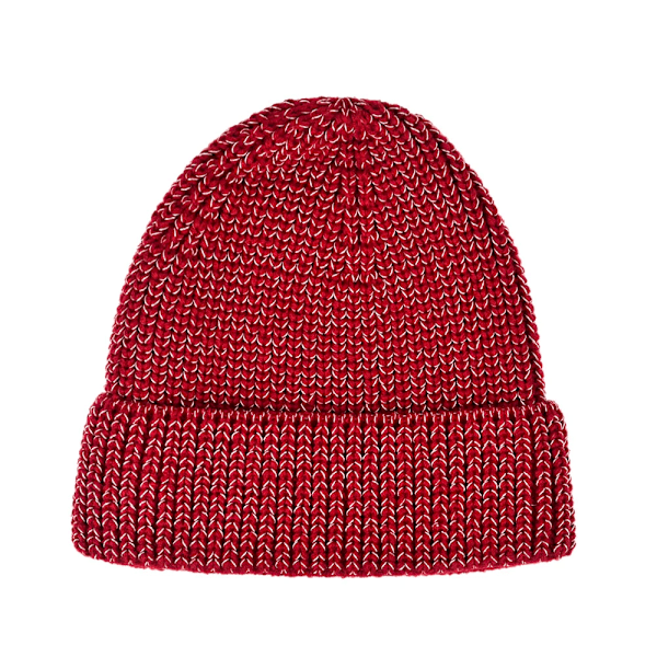 Vinterreflekterande Fiske Nattrunning Mössa för Män Kvinnor Dam Flickor Varm Mössa Utomhus Vindtät Stickad Mössa Red free size