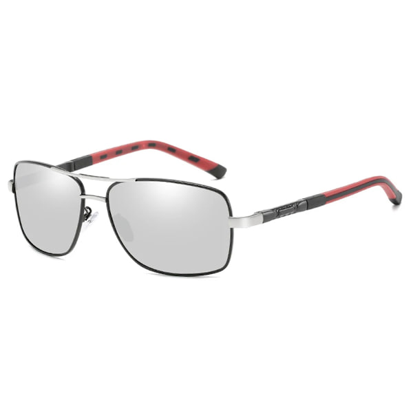 MUSELIFE Polarized Dam Solglasögon Herr Gradient Lins Runda Solglasögon Fyrkantiga Lyxmärke Oculos Lunette De Soleil Femme 7-Black-Silver-Silve As Picture