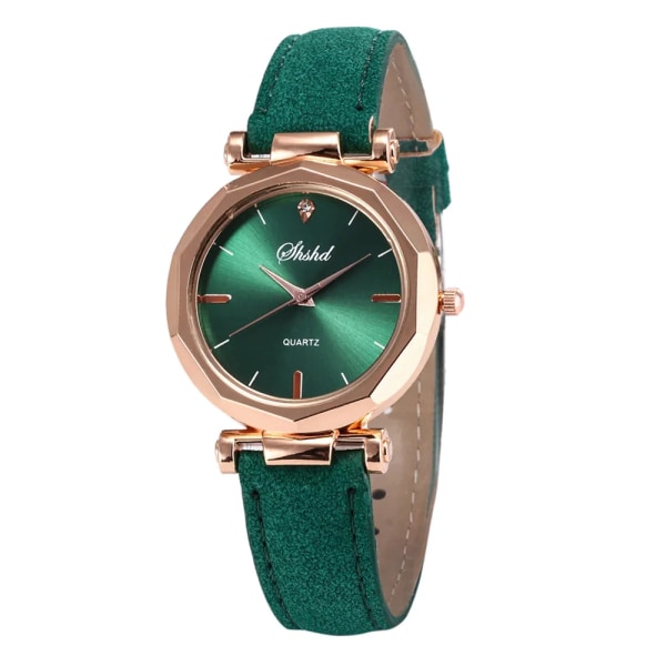 Damklockor Lyxigt läder Casual Watch Quartz Armbandsgaranterade klockor Kristallarmbandsur Reloj Mujer Zegarek Damski GN