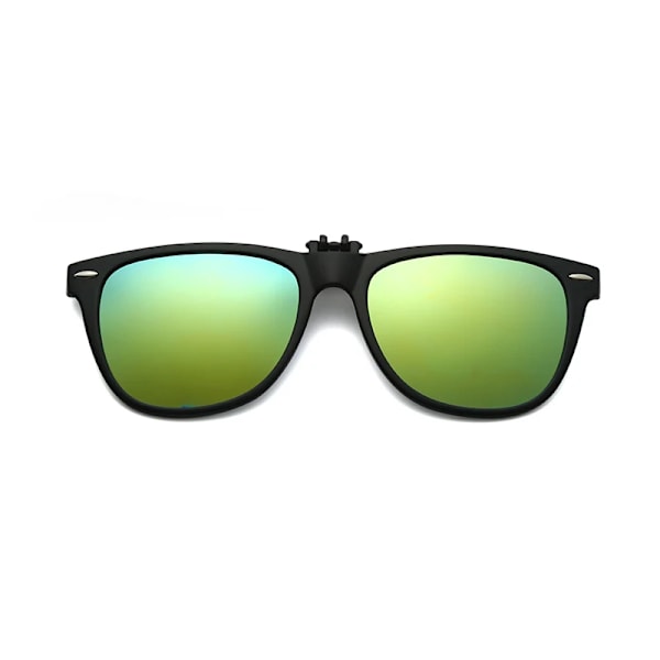 Fiske Polariserad Pilot Flip Up Clip On Solglasögon Män Fotokrom Kvinnor Körning Solglasögon Färgförändring Night Vision UV400 Gold as show