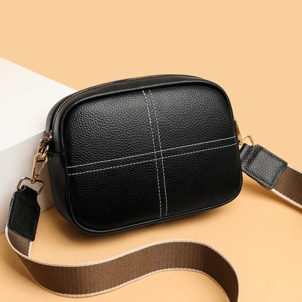 Kohudsväska Nytt läder Mjukt läder Zero Wallet Mode Mångsidig Messenger Crossbody-väskor för kvinnor Fyrkantig väska blue