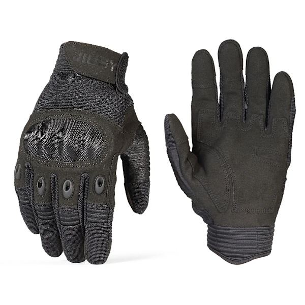 Män Helfinger Taktiska pekskärmshandskar Armé Militär Ridning Cykling Cykel Skidåkning Träning Klättring Airsoft Jaktvantar Black M