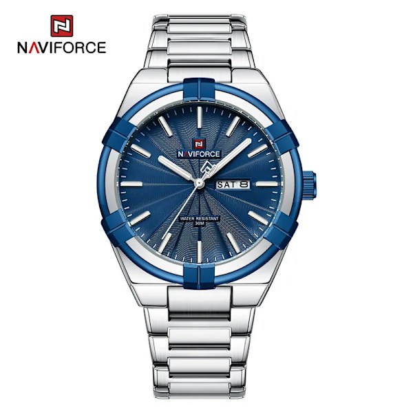 Topp originalmärke NAVIFORCE Quartz klockor för män Lyx vattentät rostfritt stål Casual Armbandsur 2023 Ny modedesign SBE