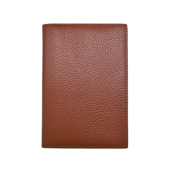 Passhållare i 100 % äkta läder Mjukt case Cover för passplånboken brown