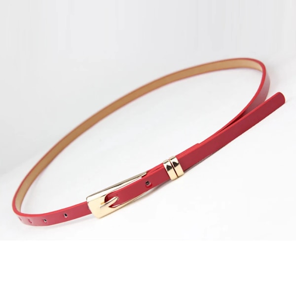 Kvinnor Snörning Pu-läderbälte Nytt Bowknot Bälten Längre Bred Bind Midjeband Slips Rosett Dam Klänning Dekoration Mode 2022 Rose Red one size