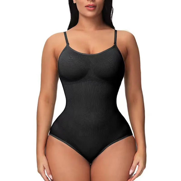 Shapewear Korsett för kvinnor Kroppsformande remmar stramar magen Slimmande slida Kvinna Platt mage Midja Korsett för kvinnor Underkläder Black L