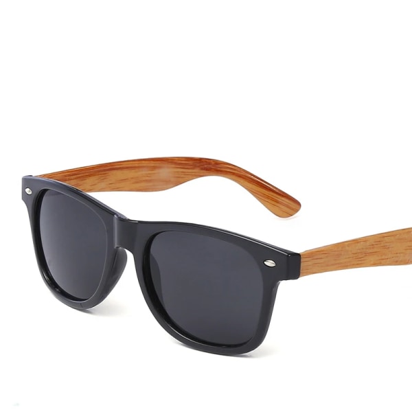 Vintage Dam Bambu Solglasögon Träglasögon Mode Män Fyrkantiga Glasögon Skärmar Oculos De Sol Feminino Brand Designer ZB-64 Type 3