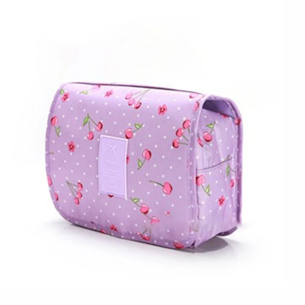 Badkar Hängande Resor Herr Toalettväska Hane Vattentät Organizer Nylon Necessaire Sminkväska Neceser Kosmetiska väskor Kit Purple cherry