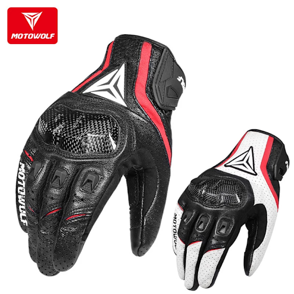 De senaste Rs Taichi Rst390 Armed Läder Mesh Handskar Motorcykelhandskar Motocross Knight Handskar WHITE M