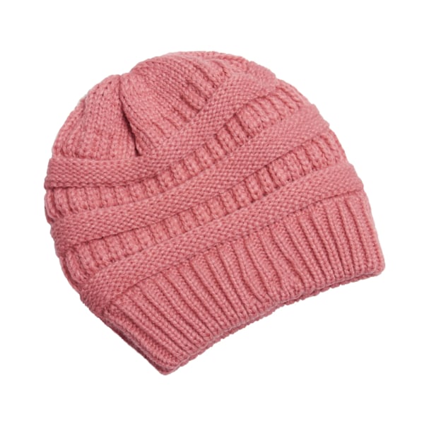 25 Färgade Enfärgade Beanies Kvinnor Stickade Beanie Hatt Mode Höst Vinter Varma Hattar SkulliesCap För Kvinnor Watermelon