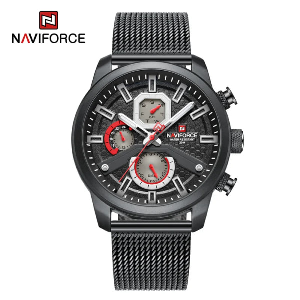 NAVIFORCE 2022 Herrklockor Toppmärke Lyx Casual Quartz Watch Herr Sport Vattentät klocka Luminous Watch Relogio Masculino BB