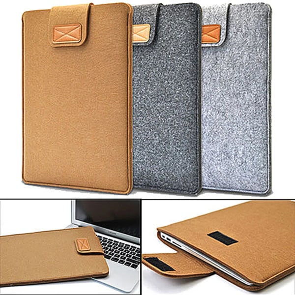 anti-scratch filtskyddsväska för Macbook Airs 13 Pro Retina 12 15 Case för Macbook nya Air 13 A1932 Stand Cover A2159 Dark Gray 13inch