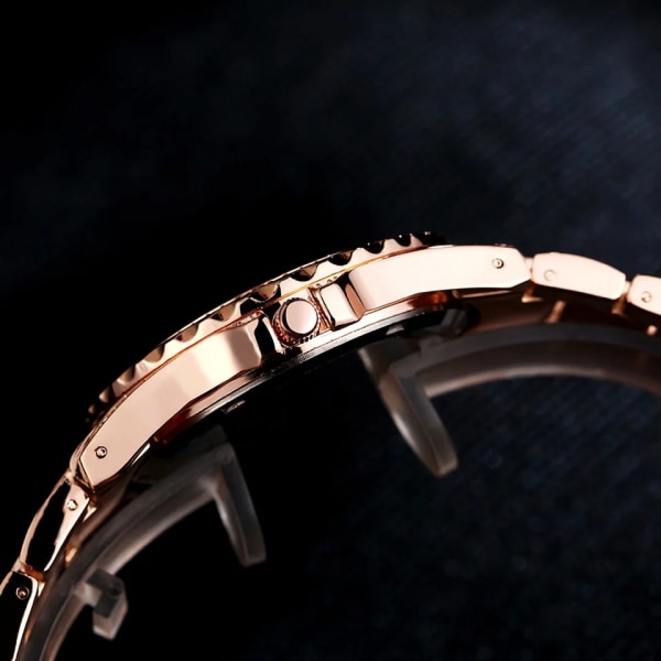 Watch Mode Bling Casual Damer Kvinnlig Quartz Gold Watch Crystal Diamond For Women Klocka Gold