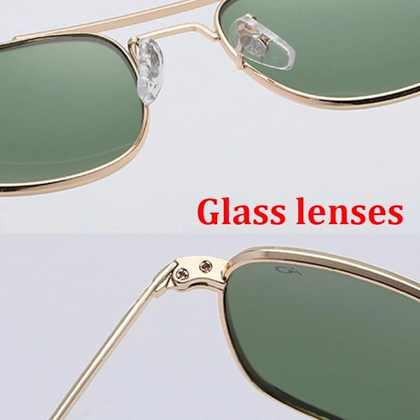 Heta högkvalitativa flygsolglasögon Märke American Army Military Optical AO Solglasögon Pilot Glasögon Glaslinser Oculos AO8054 C5 Other