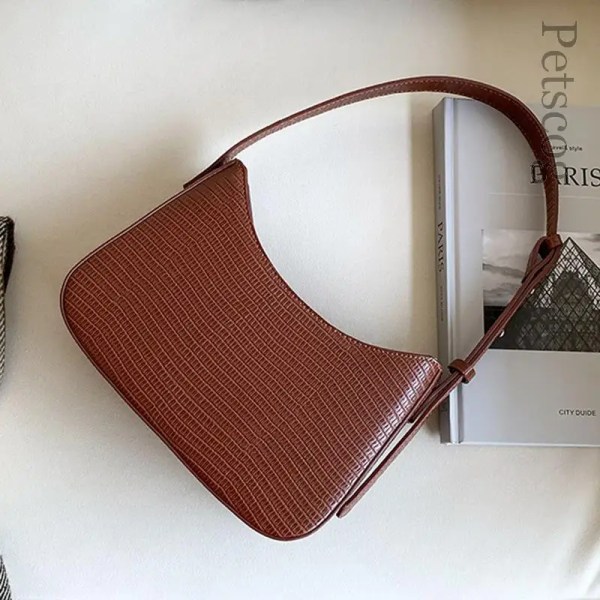 Väskor För Kvinnor Mode Pu Läder Dragkedja Underarm Väska Dam Enkel Design Casual Travel Handväska Bolsas Wine red
