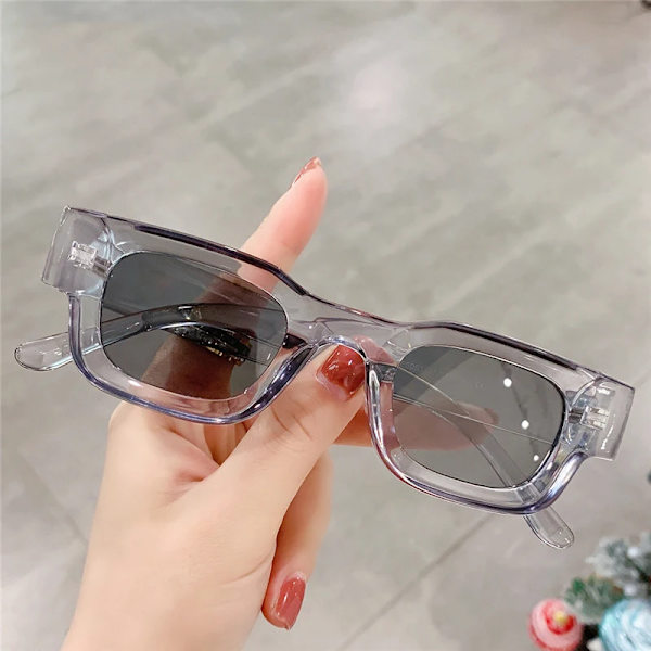 DYTYMJ Polariserade solglasögon Män Liten båge Fyrkantiga solglasögon Anti Blue Light Glasögonbåge Dam/män Hip Hop Oculo Masculino LeopardTea-Polarized Free Cloth
