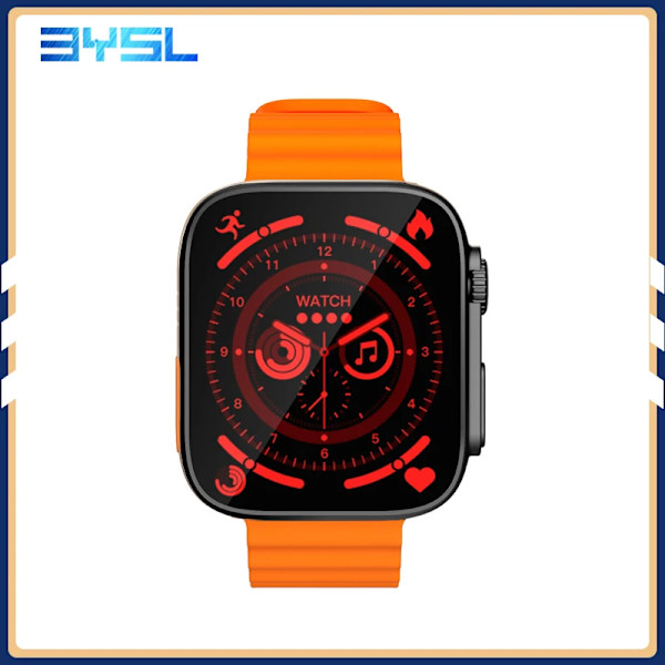 49mm Smart Watch IP08 Ultra Smartwatch Herr Dam Puls Bluetooth Call Vattentät Trådlös Laddning PK DT8 Ultra W68 HW8 black orange IP08 ultra