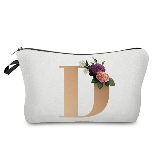 Brudtärna Sminkväskor Brev Print Kosmetikväskor Bröllopsfest Sminkväska Toalettartiklar Organizer Dam Clutch Presenter hz3381