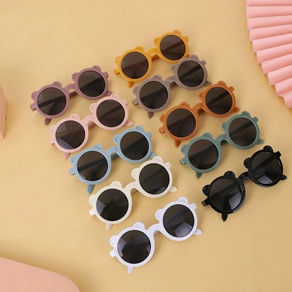 2023 Mode Runda Barn Solglasögon Klassiska Söta Flickor Pojkar Barn Solglasögon UV400 Skyddsglasögon Baby De Sol Gafas C-blue2