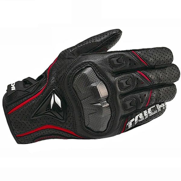 De senaste Rs Taichi Rst390 Armed Läder Mesh Handskar Motorcykelhandskar Motocross Knight Handskar RS RED M