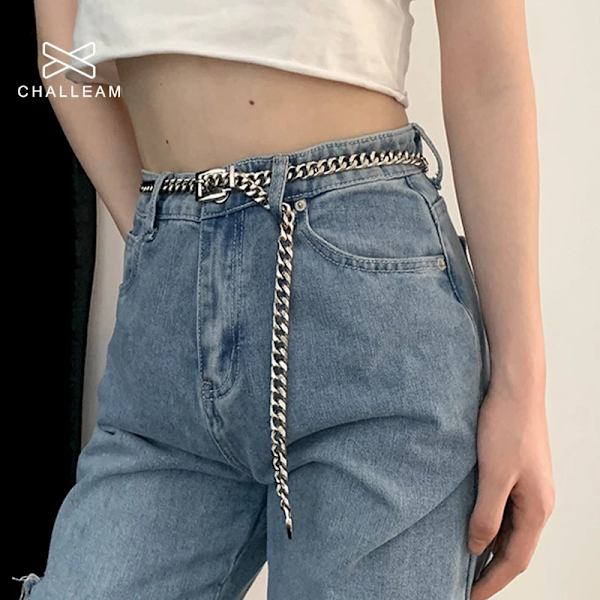 Print mockabälten för kvinnor Lyxmode Casual midjebälte Damer Dam Hip Hop Street Midjeband för jeans Byxor 2022 Green 100cm