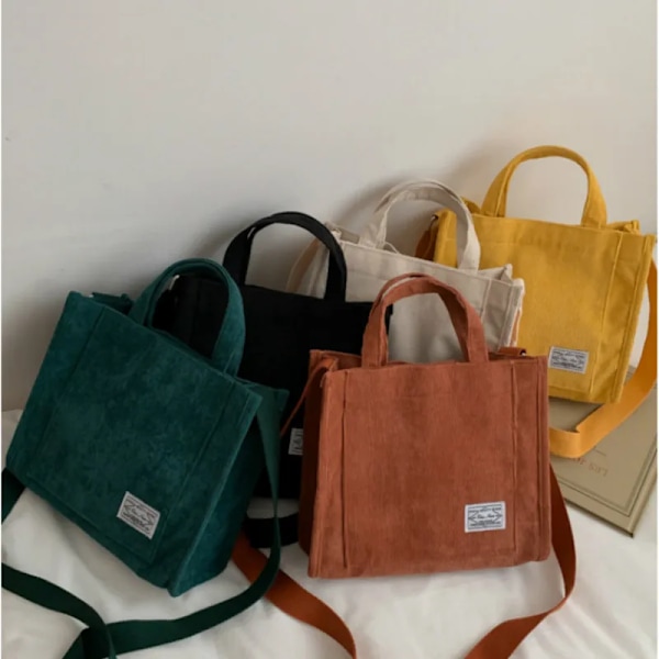 Kvinnor Manchesterväska Bolsa Feminina Axelväska Lyx Designer Shopping Casual Damväskor Kvinnlig bomullsdragkedja Handväskor C Grey 26x23x10cm