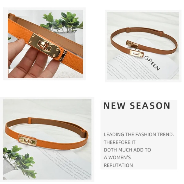 2022 Luxury Designers Leopardbälte för kvinnor Orm Print Tunt hästhår Midjebälte LäderRing Spänne Bälten Dam Coffee 105x2.8cm