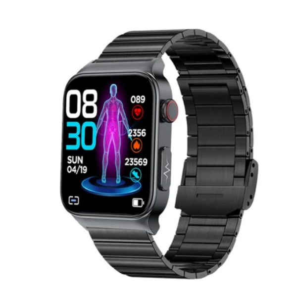 E500 Blodsocker Smart Watch EKG-övervakning Blodtryck Kroppstemperatur Smartwatch Män IP68 Vattentät Fitness Tracker as picture(.762)