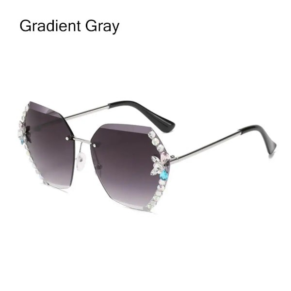 Unika Strawberry Solglasögon för kvinnor Män Festival Party Rave Solglasögon Juldekorationer Street Snap Eyewear Gradient Gray