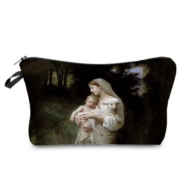 Personligt vacker gudinna print kosmetikaväska Kind Lady Mamma Mönster sminkväskor Anpassningsbar rese-toalettväska hz5864 Goddess Bag