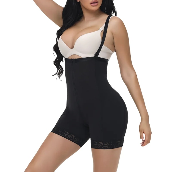Kvinna Binder Shaper Kroppsbantning Slida Platt Mage Magkontroll Push Up Rumpa Fyllning Enhancer Rumpa Höft Vadderad Body 4XL