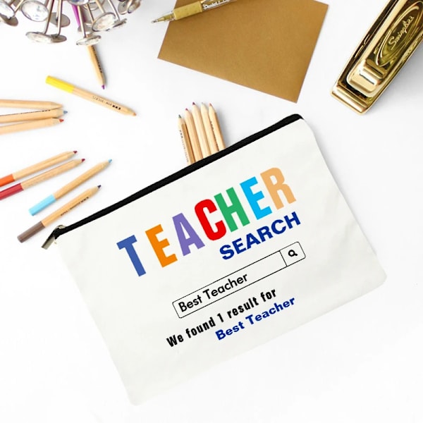 Lärarnas dag Bästa present sminkväska Lärare Survival Kit Blyertspåse Förskola Elementary High School Examen Tillbaka till skolan W05822-TBWH-D