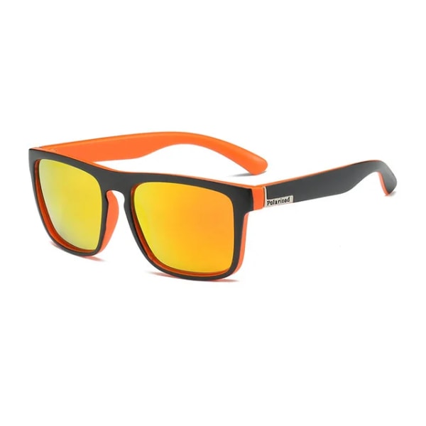 Polariserade solglasögon Märke Designer Driving Shades Herr Solglasögon För män Retro Billigt Lyx Kvinnor UV400 Gafas Orange Red As shown