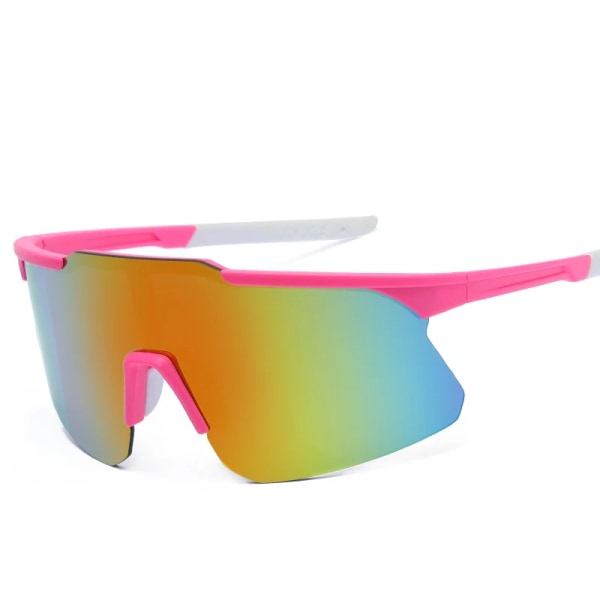 Polariserade sportsolglasögon Män Kvinnor Anti-UV utomhussportsolglasögon Flerfärgade linser MTB Road Cycling Vindtäta glasögon C4 As show