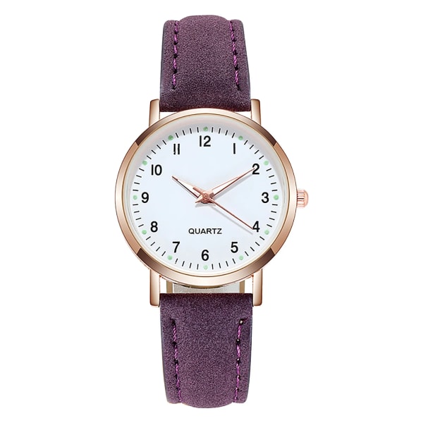 Kvinna Lysande Watch För Casual Grön Rosa Röd Dam Liten Quartz Watch Armbandsur Pink Watch