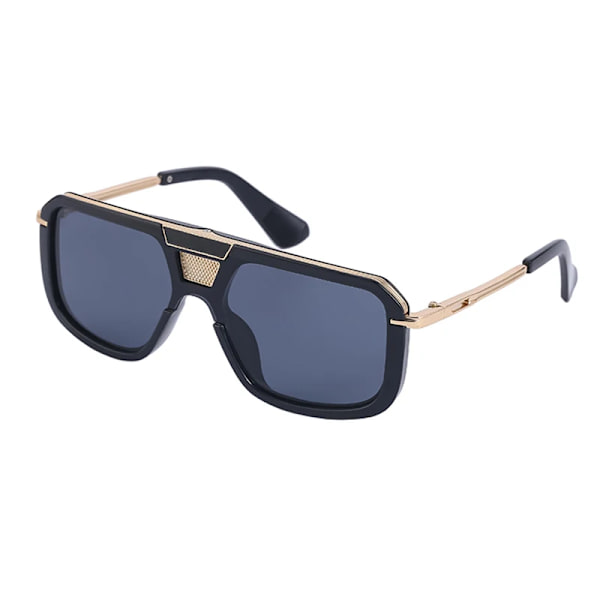 2022 New Retro Double Bridges Herr Solglasögon Mode Svarta Klara Glasögon Trending Hollow Leopard Blå Solglasögon Män Kvinnor Shad C04 Gold Gray Sunglasses