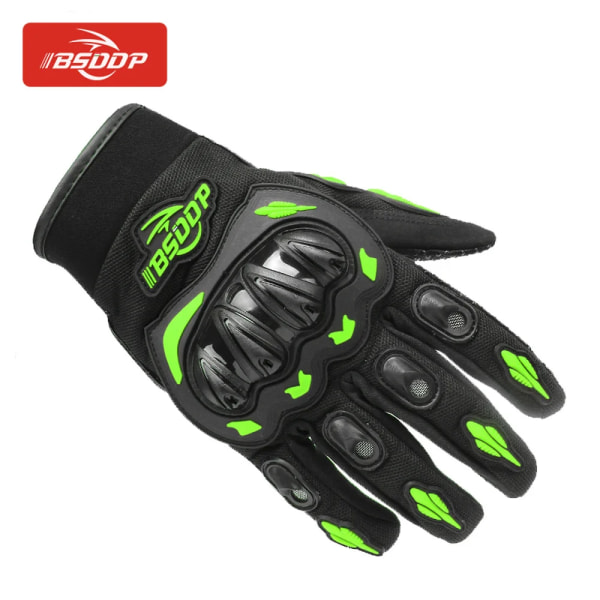 Cykelhandskar Andas Full Finger Racing Handskar Utomhussport Skydd Ridning Cross Dirt Motorcykel Handskar Guantes Moto Red XL