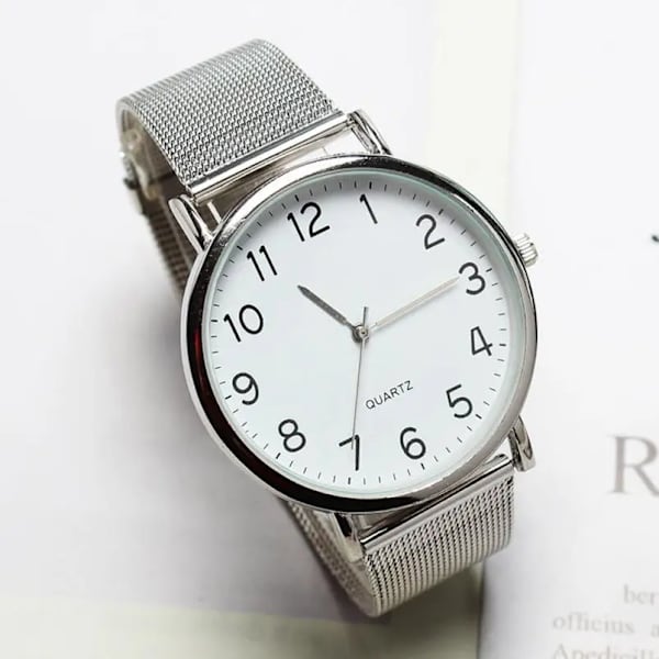 Lyx Hot Watch Herrmode Sport Kvartsklocka Herrklockor Unisex Enkel Business Mode Stålremsor Watch Armbandsur Gold