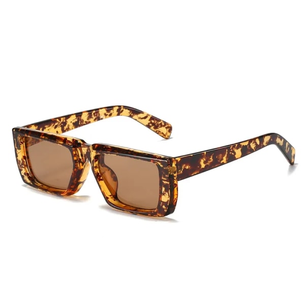2022 Nya Y2K solglasögon för män Kvinnor Trendiga Solglasögon Goggle Man Märke Designer Fyrkantiga Glasögon Skärmar Kvinnliga Glasögon Oculos leopard AS