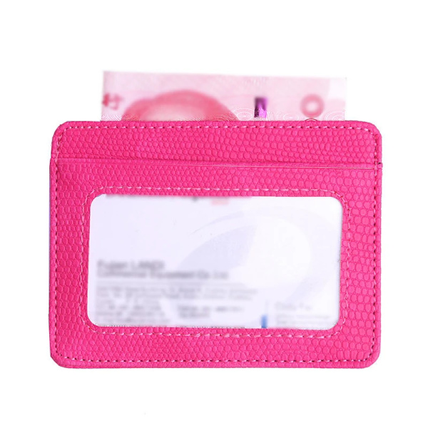 Ny tunn miniplånbok i PU-läder Smal bankkreditkortshållare 5 kortplatser för män Business Small ID- case för man handväska Korthållare 11  10.6x7.7cm
