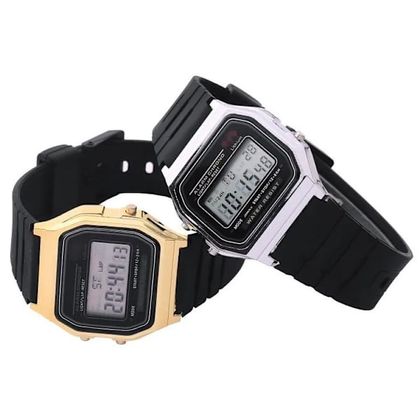 Lyxiga Guld Digitala Damklockor Ultratunna Sport LED Elektronisk Armbandsur Watch klocka Watch Flickor montre femme Gold
